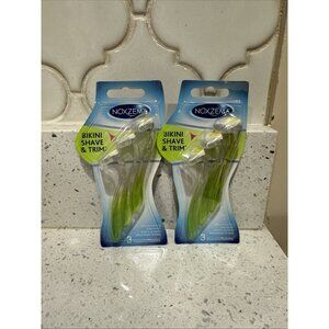 Noxzema Bikini Shave & Trim Razors - 3 Razors Per Pack NEW